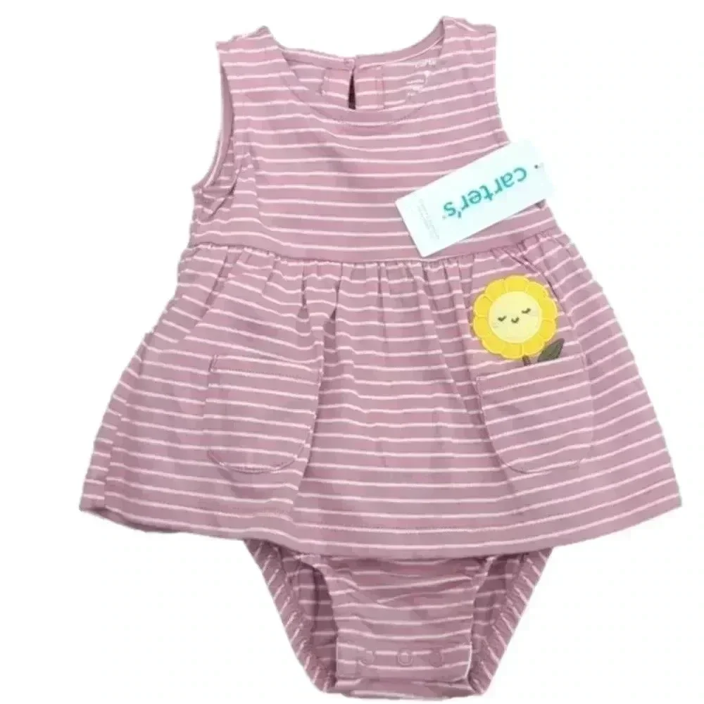Baby Girl Carter's Striped Sunsuit